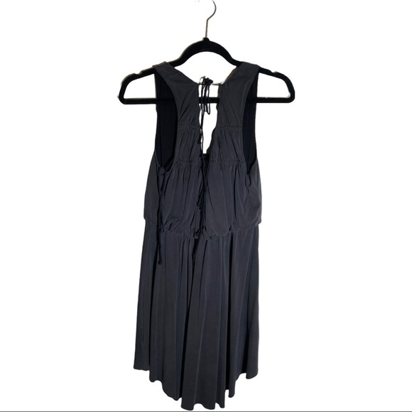 Free People Gray Open Tie Back Casual Dress - Picture 6 of 9